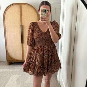 ASOS Cheetah Spotted‎ Mini Dress